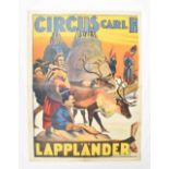 [Human Zoo] [Reindeer] Circus Hagenbeck. Lappländer Friedländer, Hamburg, 1926