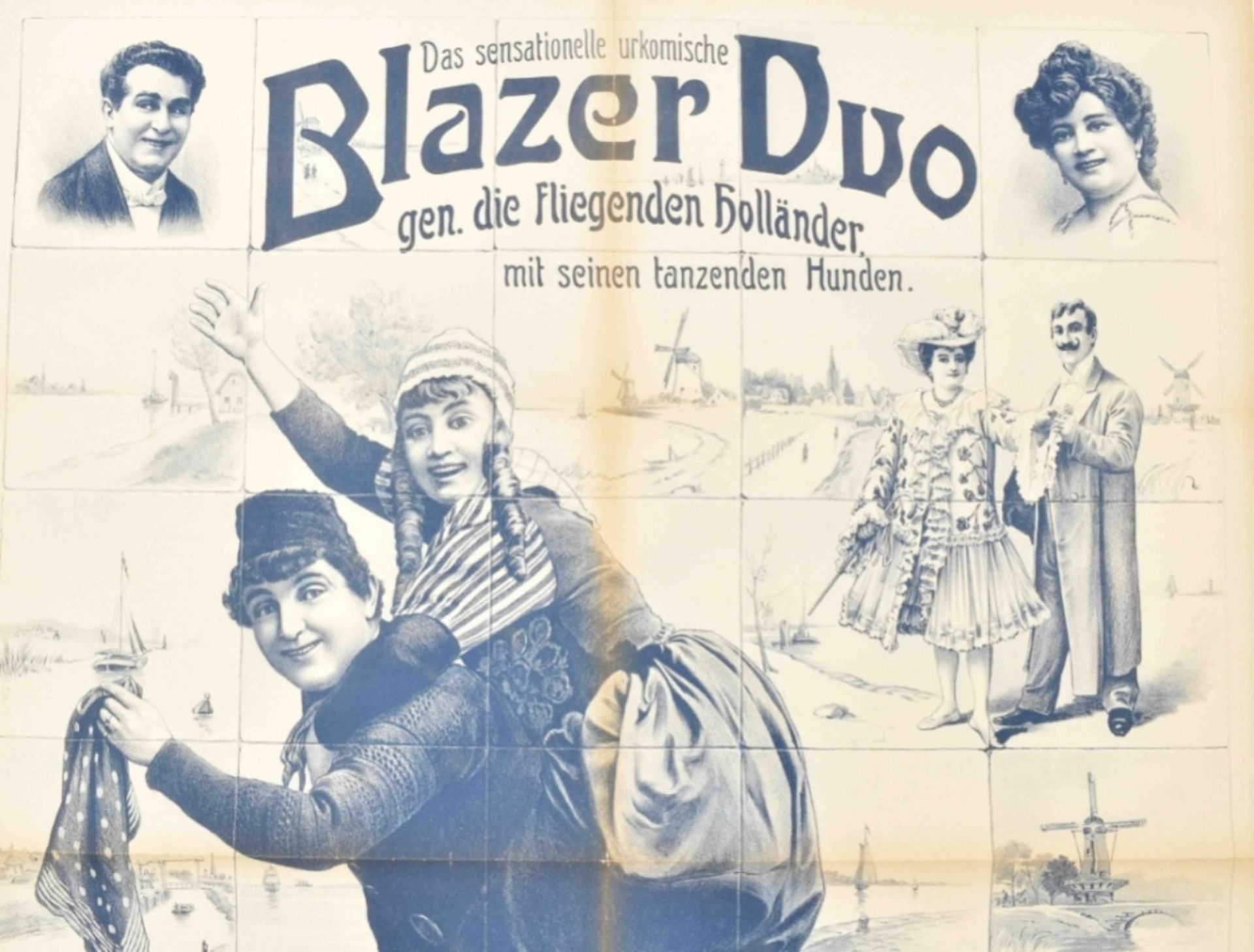 [Folklore] Das sensationelle Urkomische Blazer Duo, gen. die Fliegenden Holländer. Friedländer, 1907 - Bild 4 aus 4