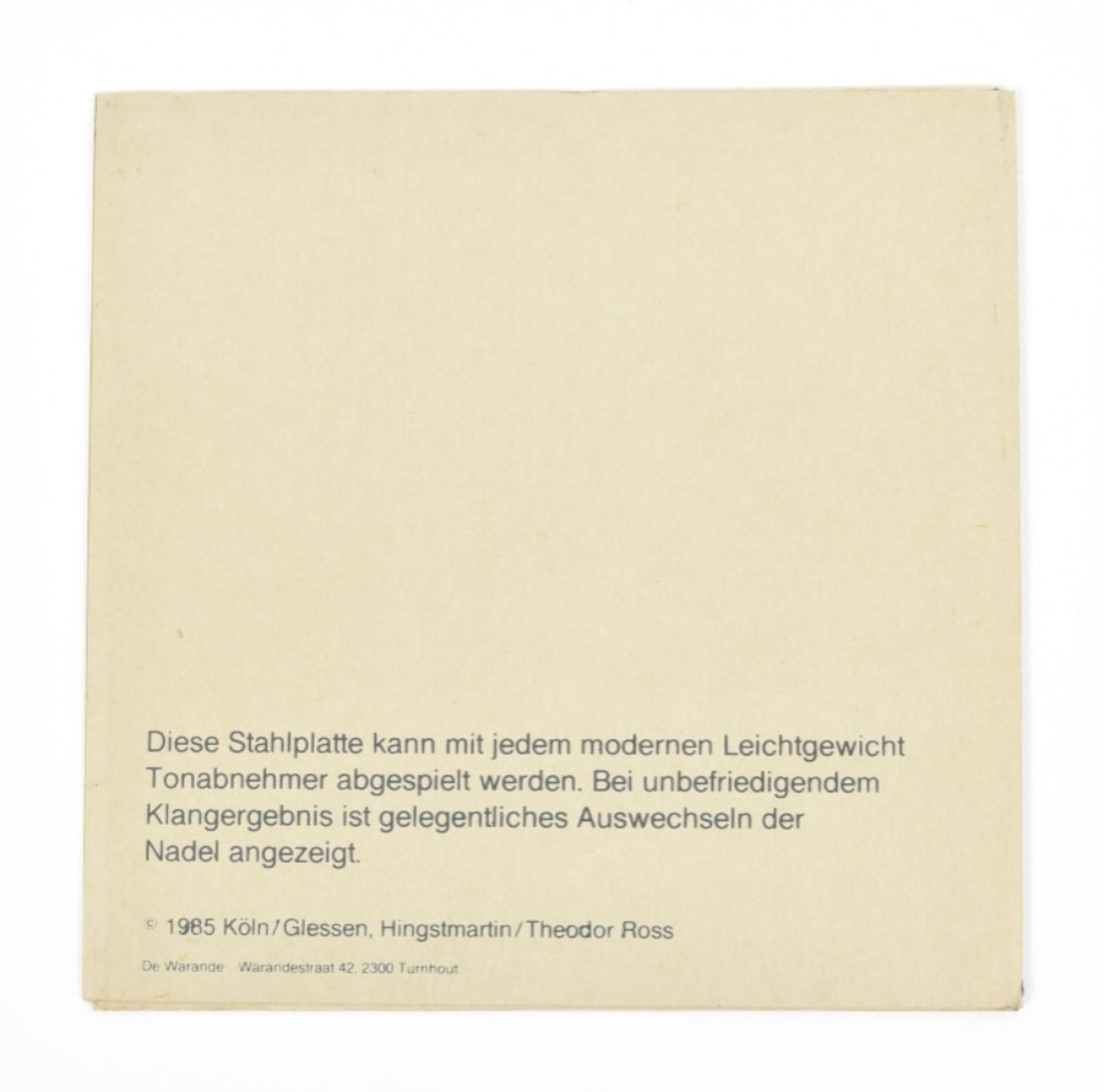 [s and up] Hingstmartin & Theodor Ross, Opus Sch Stahlplatte - Bild 6 aus 6