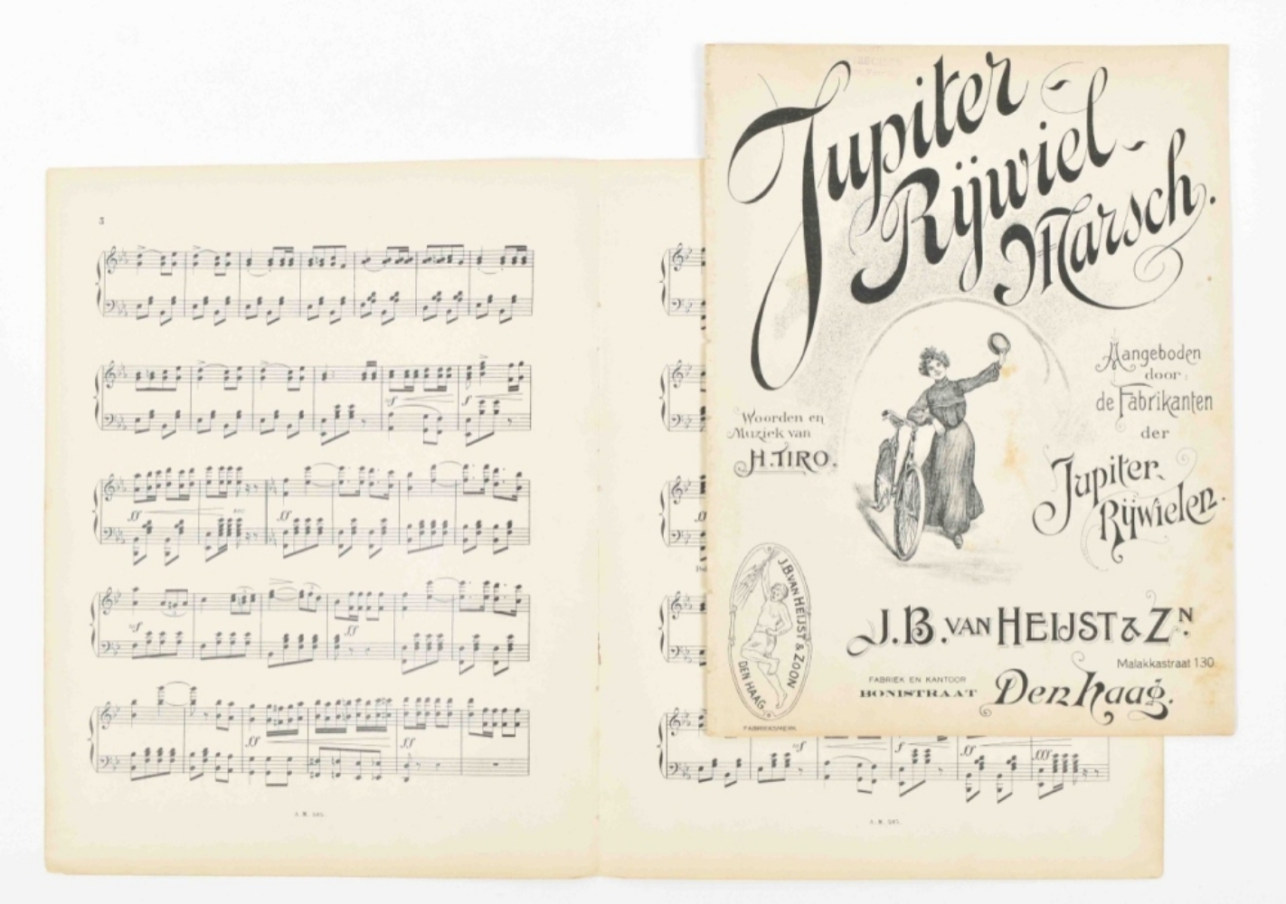 Collection of sheet music related to cycling - Image 8 of 8
