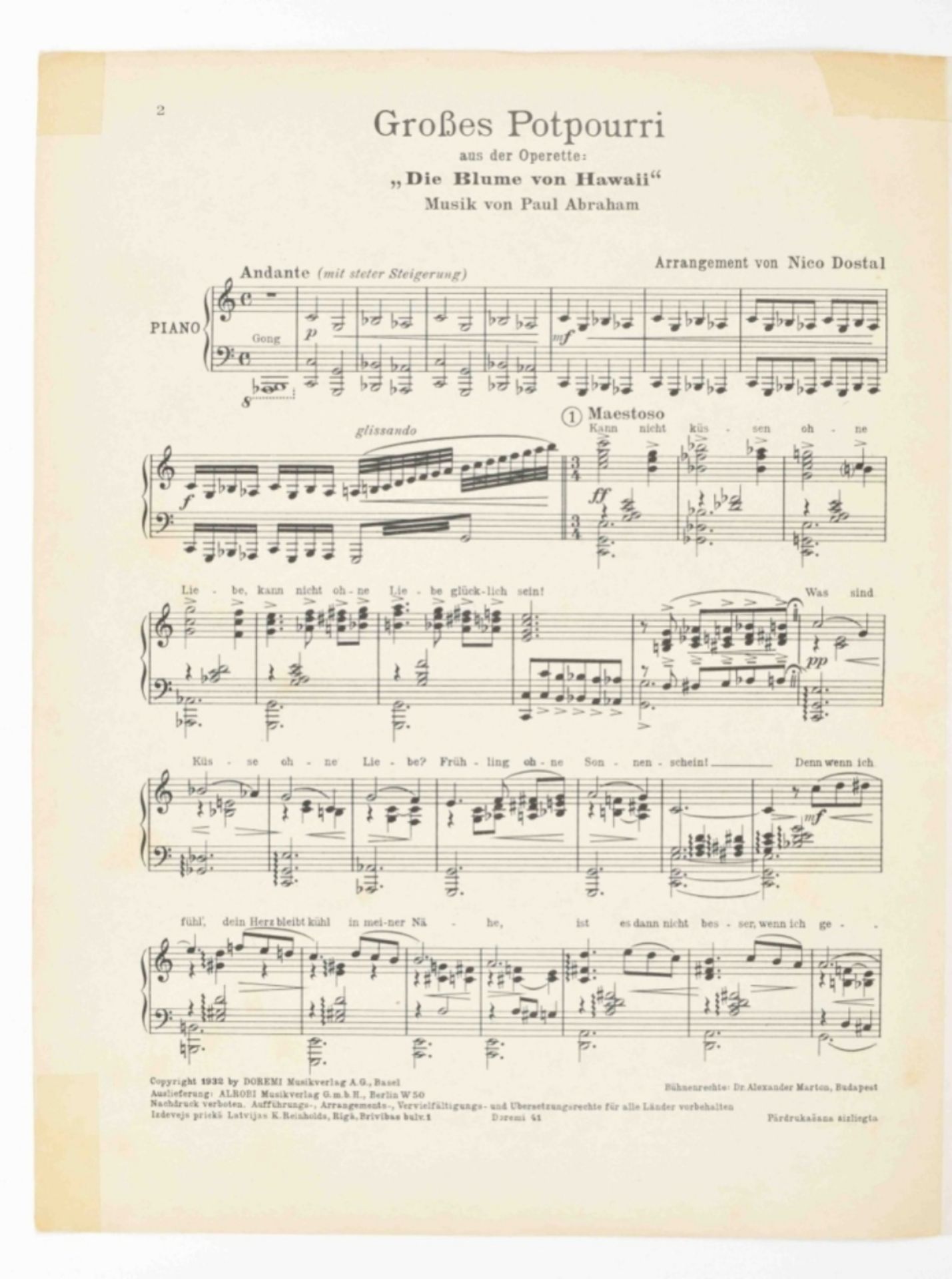 Willy Herzig (1894-1978). Collection of sheet music - Image 2 of 10