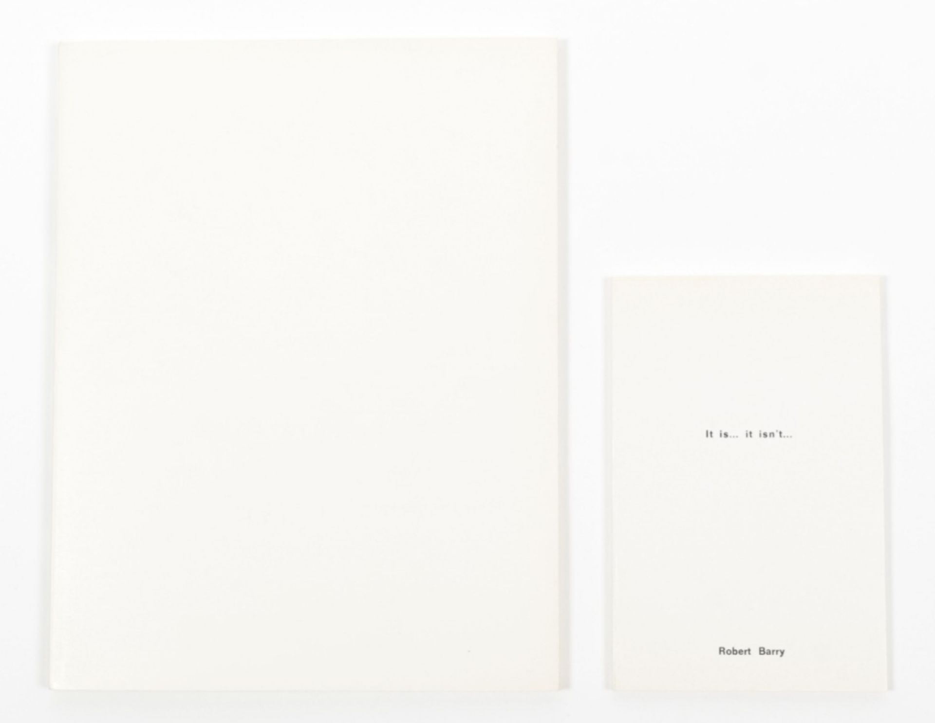 Two artists' publications by Yvon Lambert editions, Paris 1972