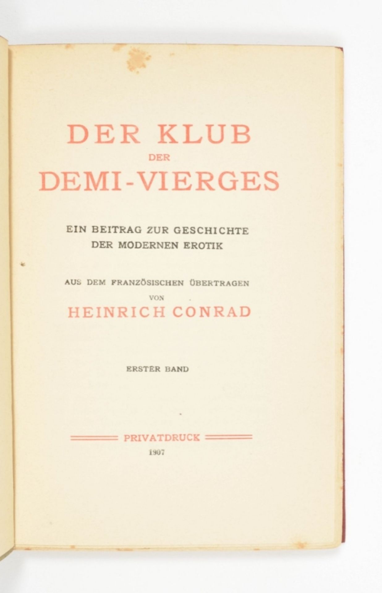 Five titles: Anon. Der Klub der Demi-Vierges - Image 2 of 7