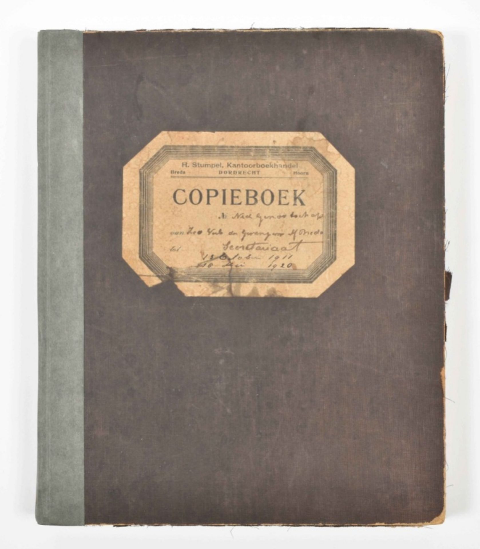 "Copieboek". Manuscript register of copies of letters