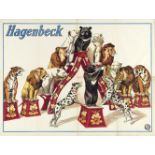 [Bears. Lions. Tigers. Hagenbeck] "Pyramid arrangement with wild animals"