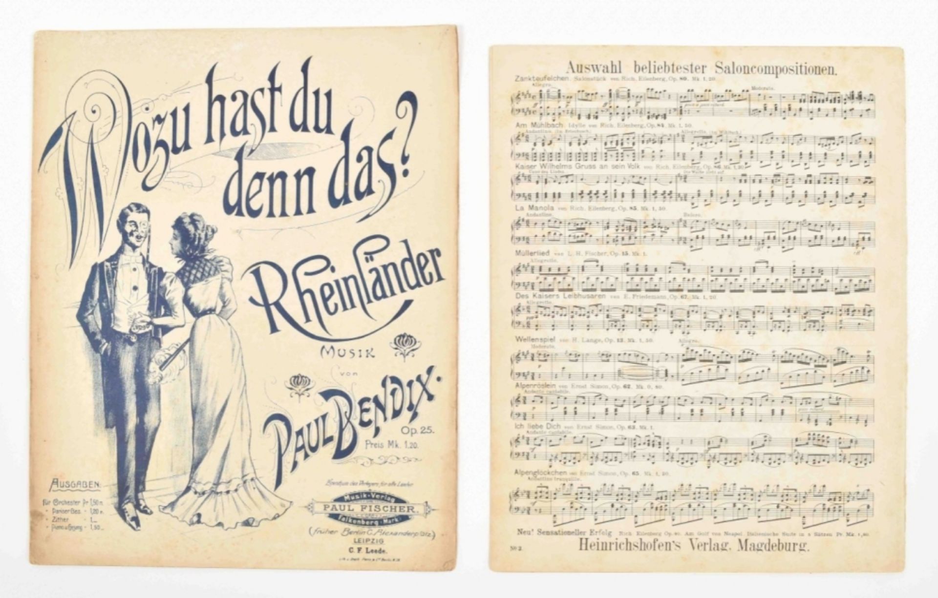 Collection of German sheet music - Bild 8 aus 8