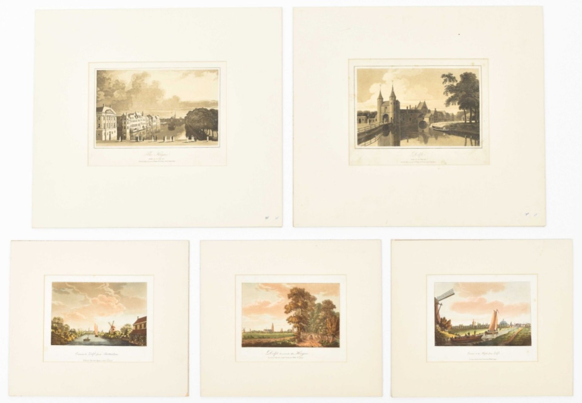 Collection of approx. 30 prints of The Hague and Delft - Image 4 of 10