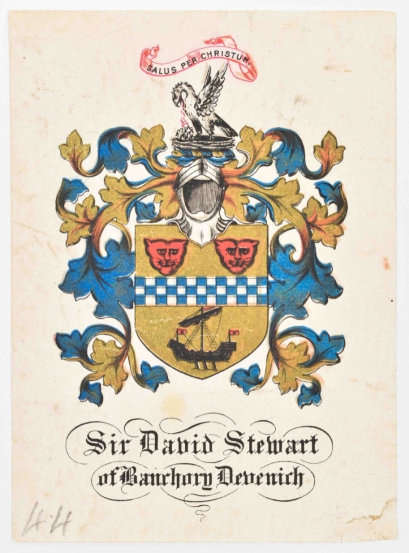 Collection of approx. 135 English heraldic ex libris - Image 4 of 7