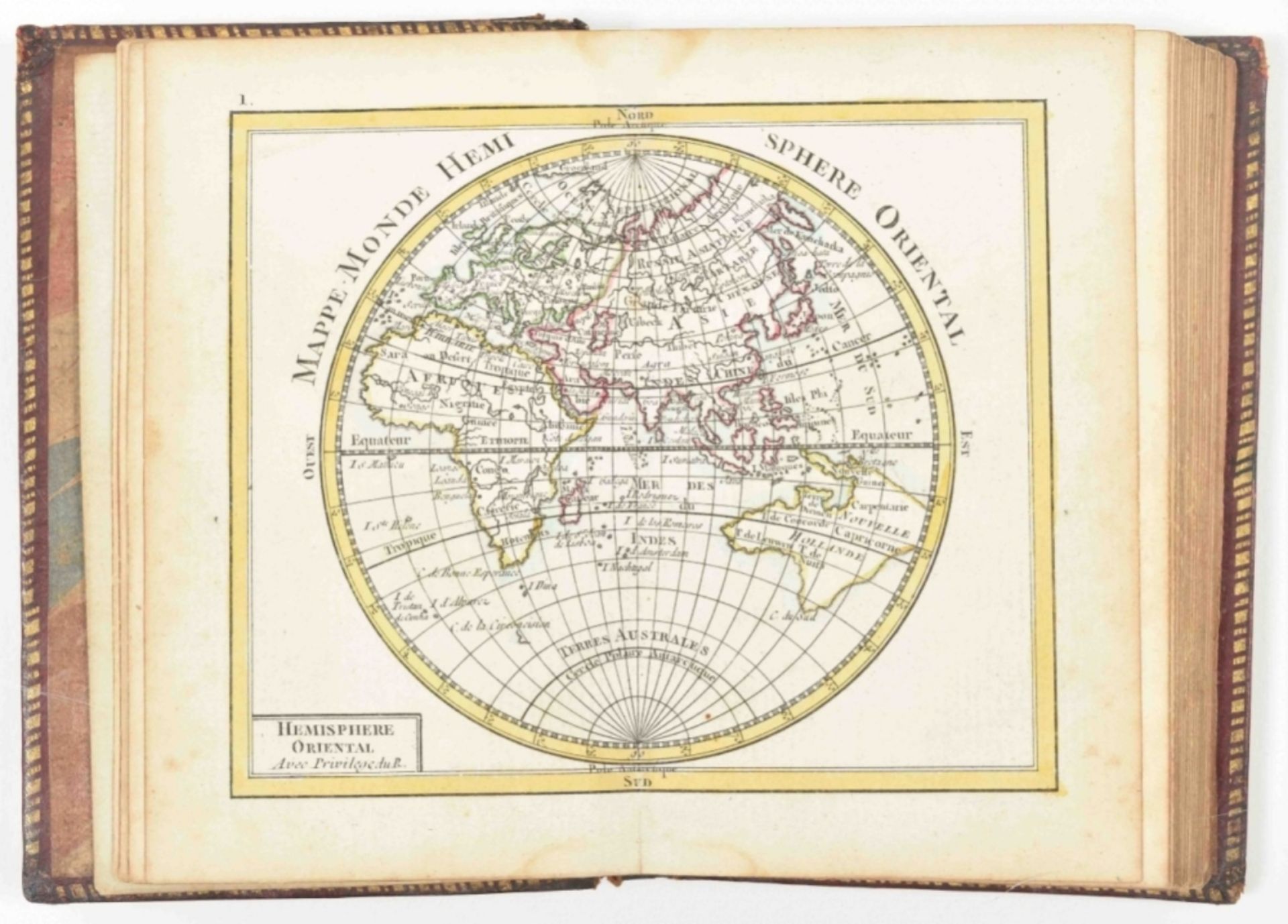 G.A. Rizzi-Zannoni. Atlas géographique contenant la Mappemonde - Image 6 of 8