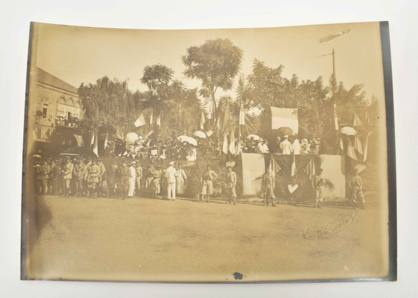 Nine albumen photos of French officials in Beirut - Image 6 of 6
