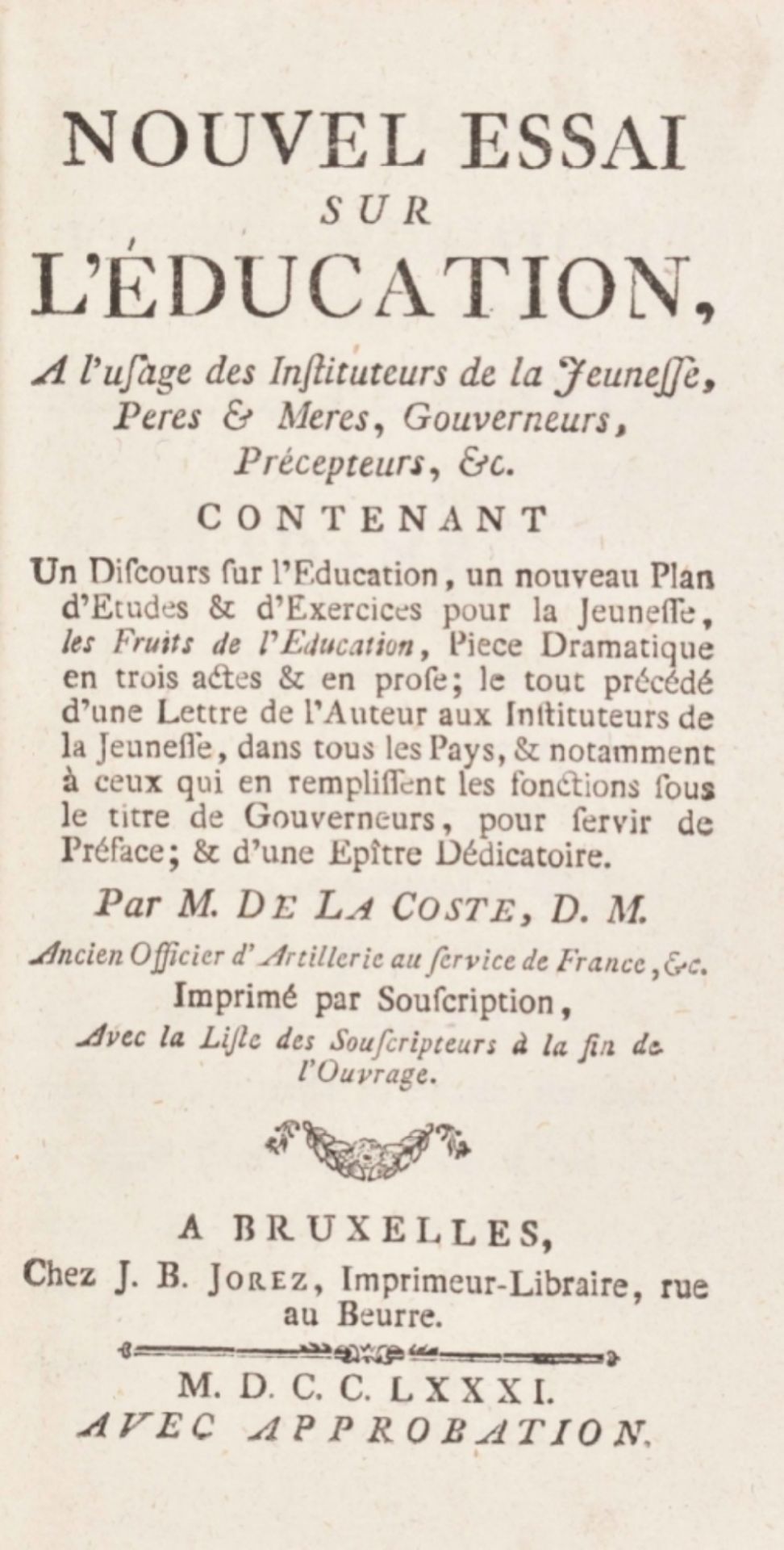 Five French titles: J. Ballexserd. Dissertation sur l'education physique - Bild 6 aus 9
