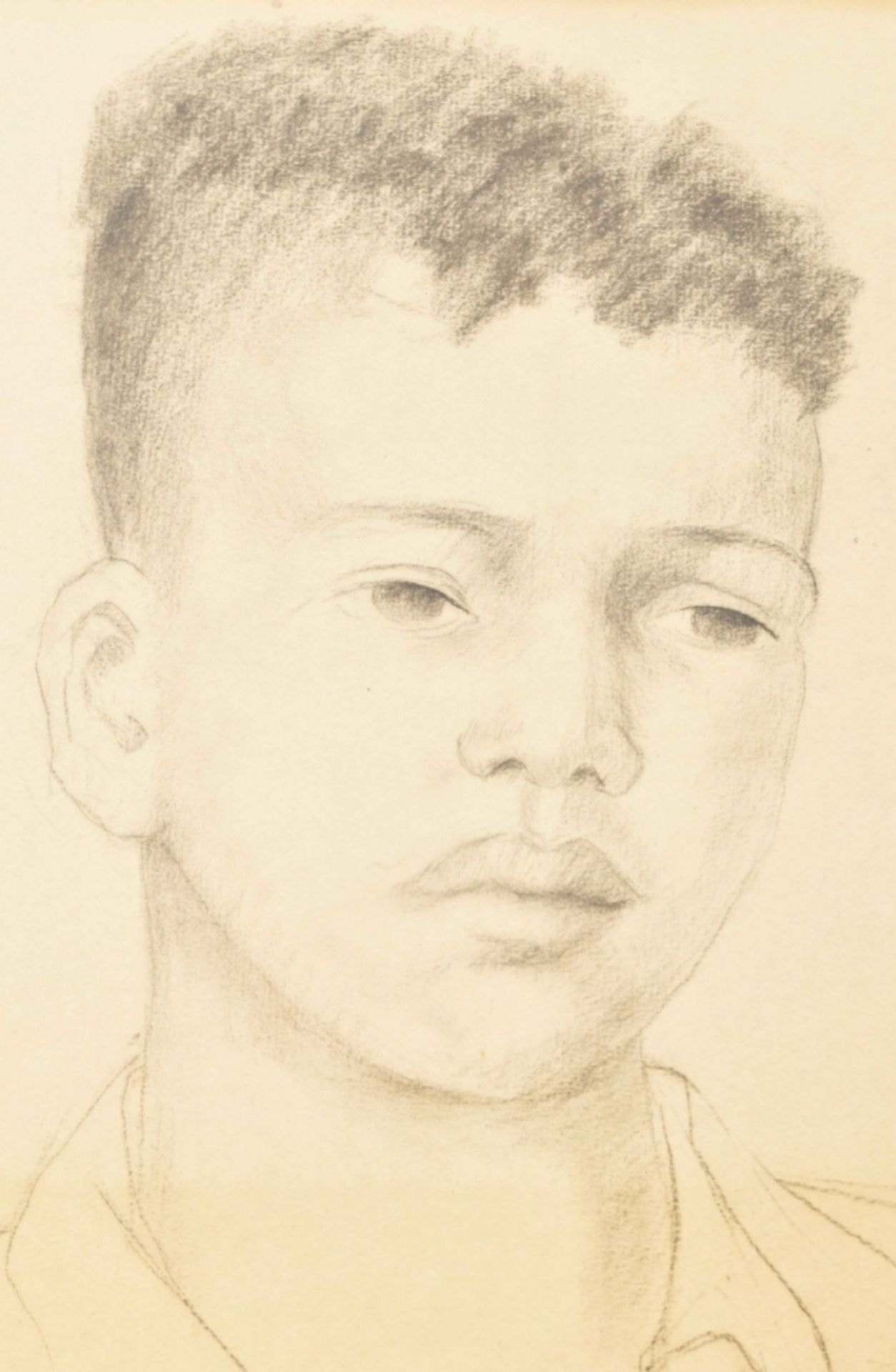 Wilna Herney (1894-1979). "'Portrait of a boy" - Image 4 of 4