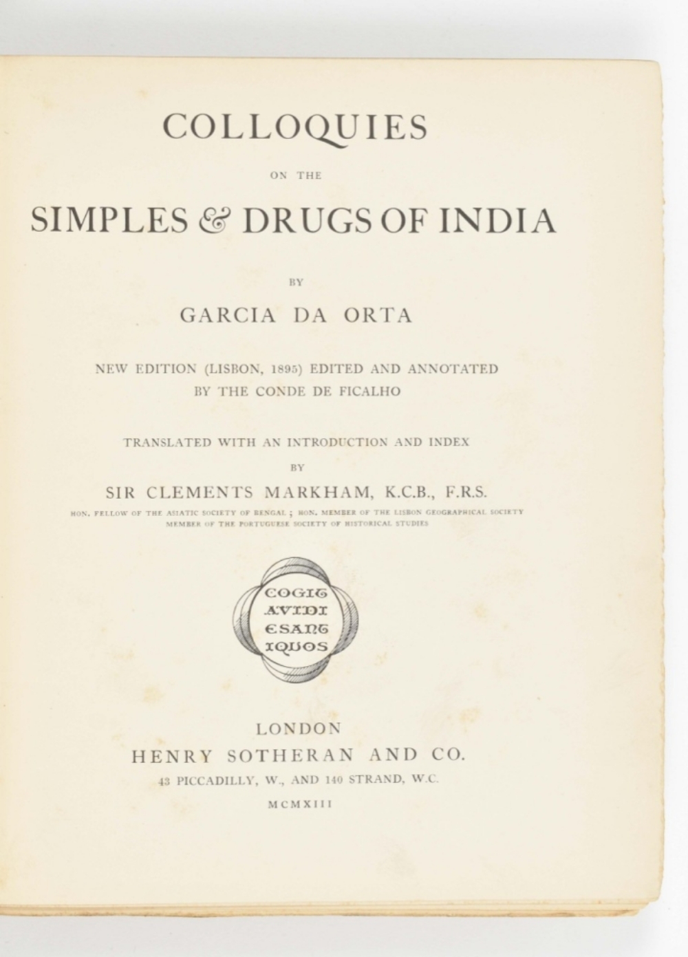 Three titles in various languages: Garcia da Orta - Image 6 of 8