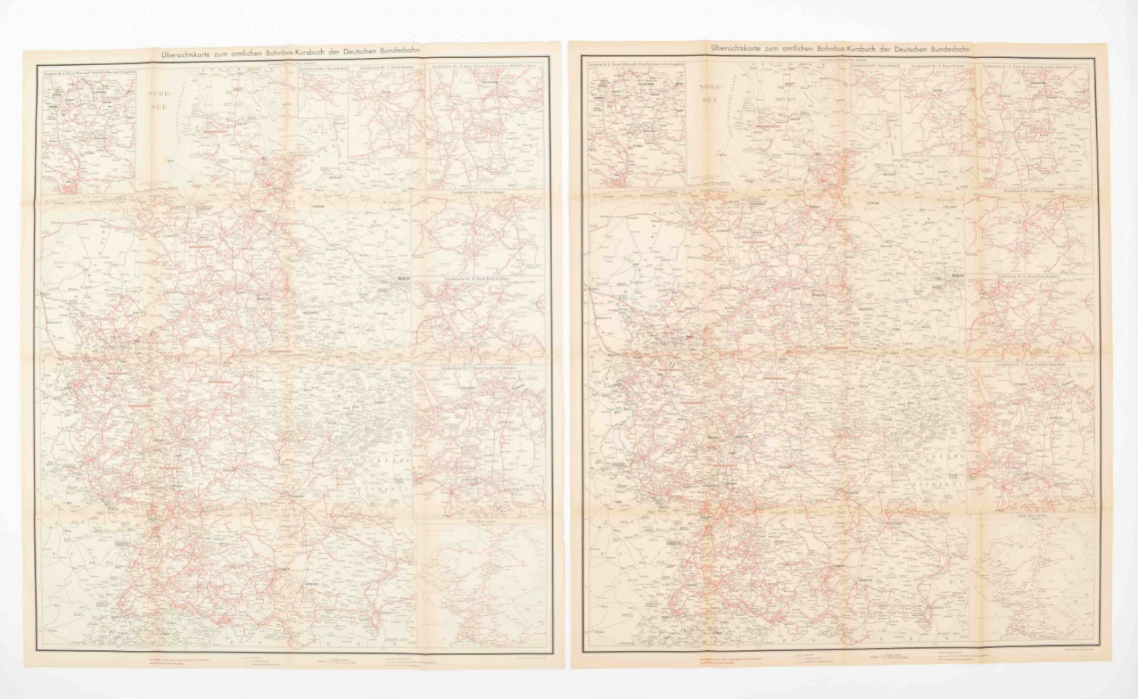 Collection of 20 railway maps - Image 4 of 10