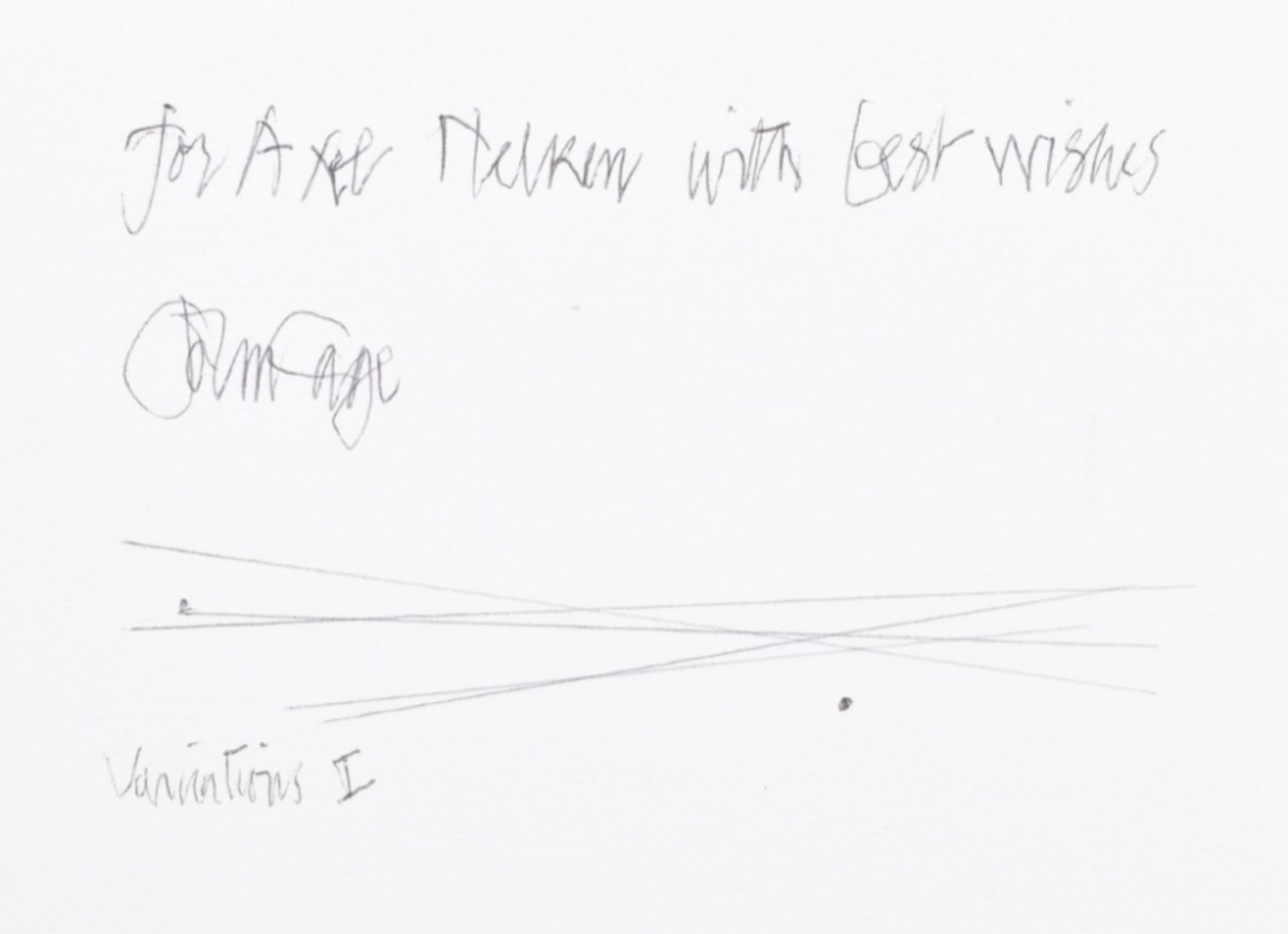 John Cage original drawing - Image 3 of 3