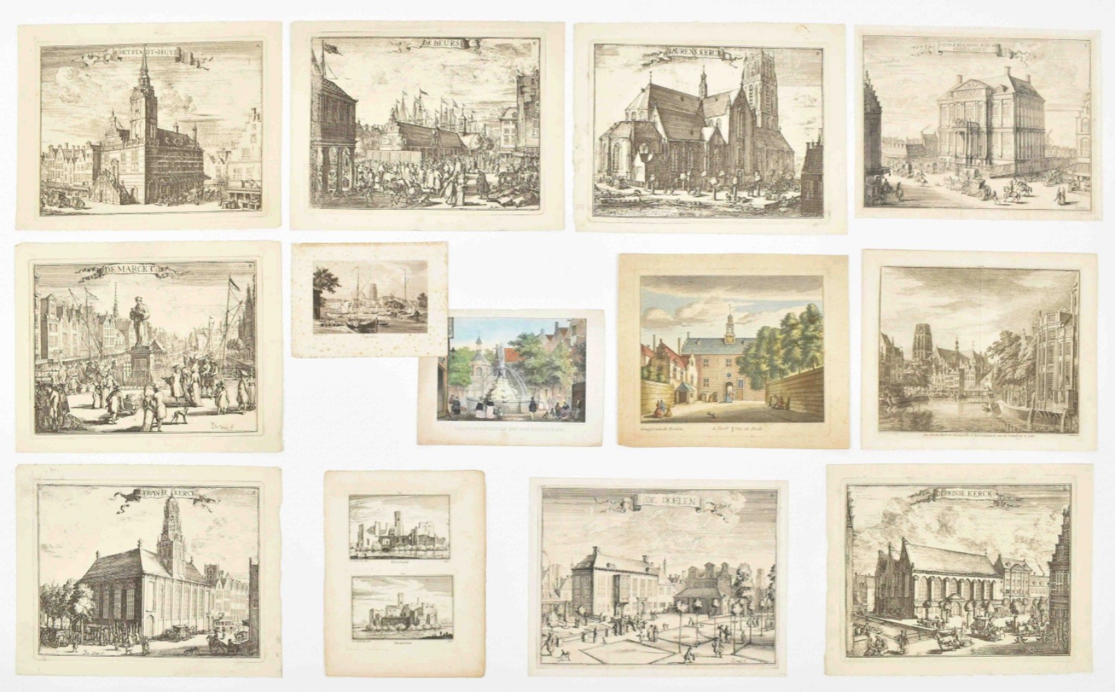Collection of 50 prints of Rotterdam