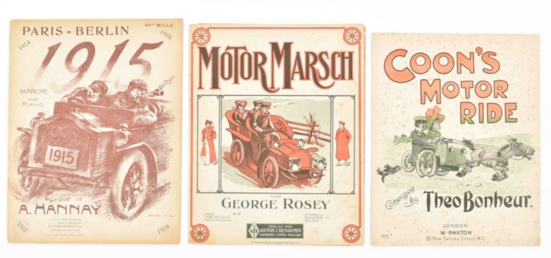 Collection of sheet music relating to cars - Image 5 of 8