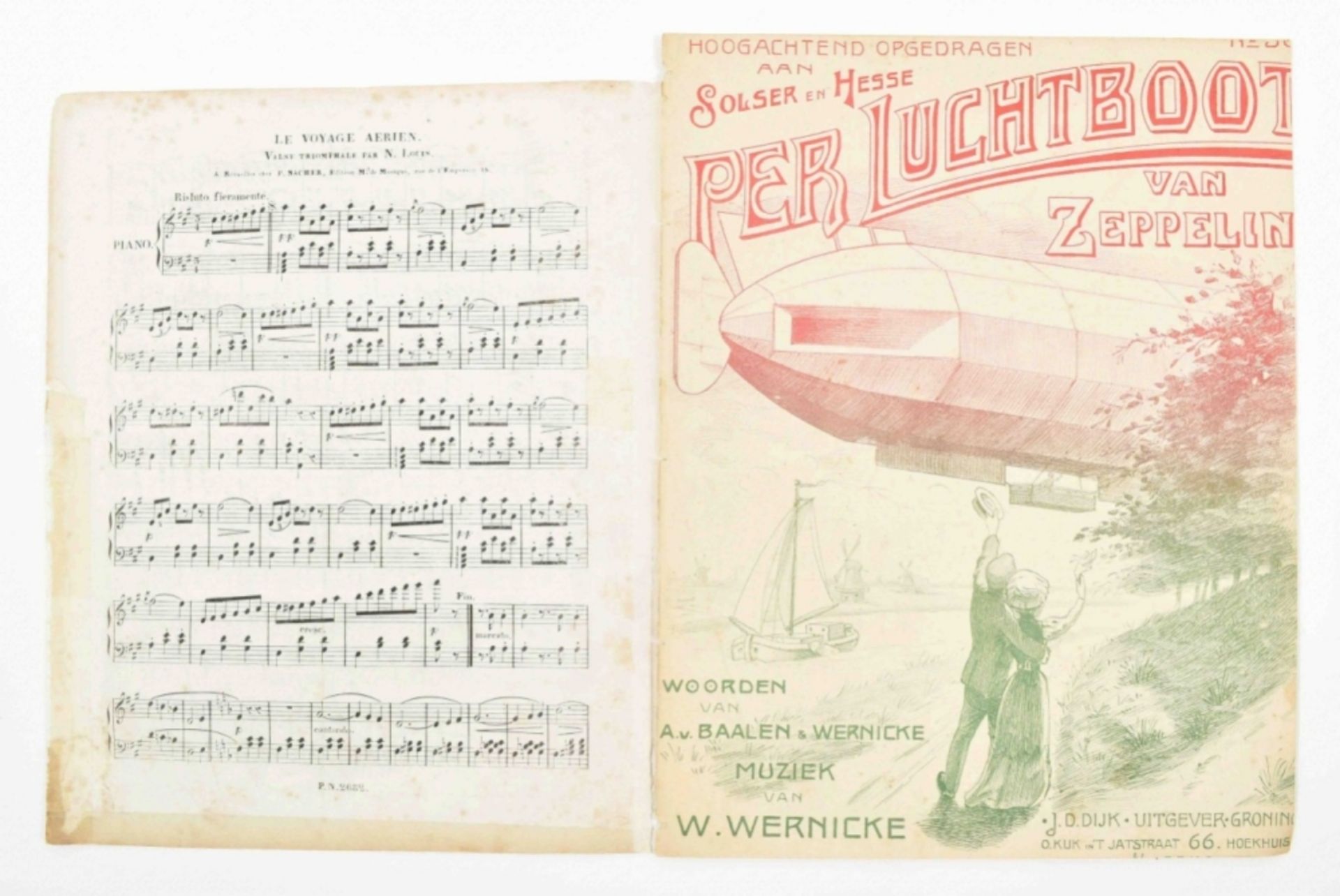 Collection of sheet music about airplanes, - Image 6 of 7