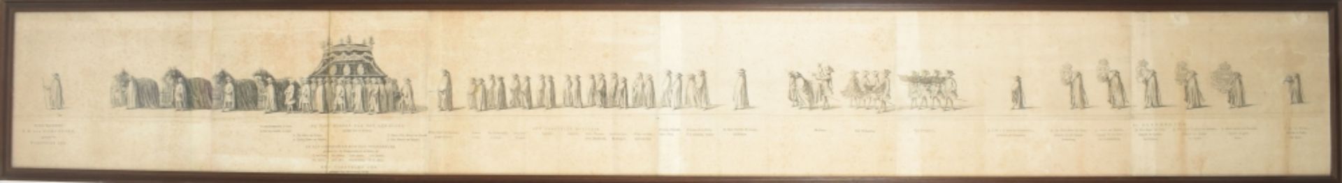 Two framed processions: Nauwkeurige afbeelding der lijk-statie - Image 4 of 10