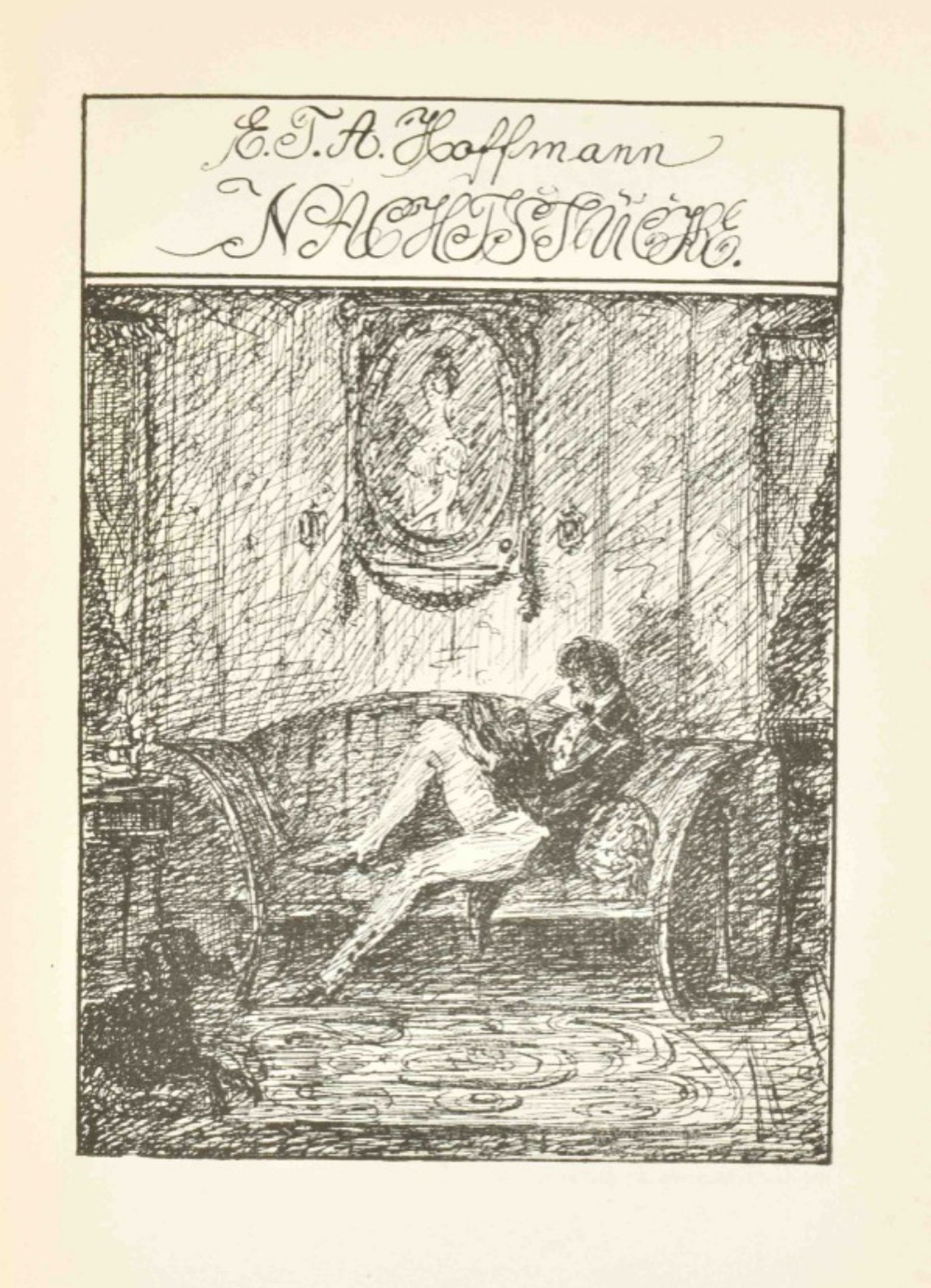 Alfred Kubin (1877-1959). E.T.A. Hoffmann, Nachtstücke. Mit 48 Zeichnungen  - Image 3 of 8