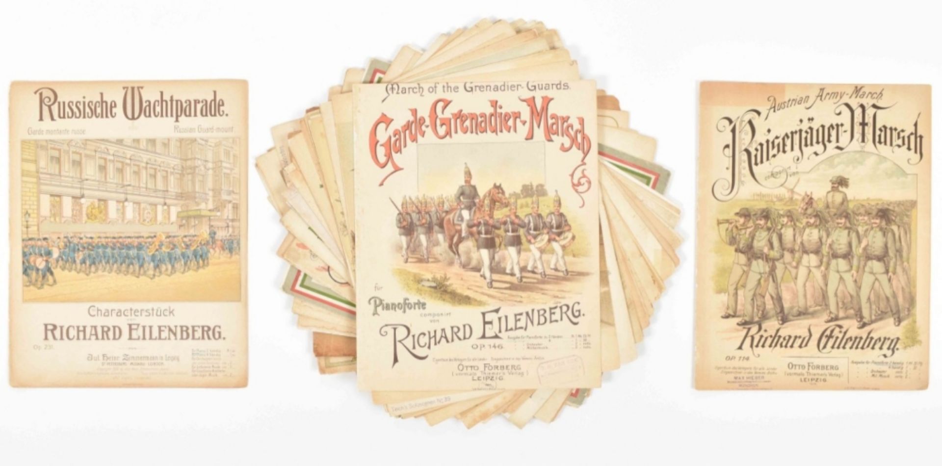 Collection of German sheet music