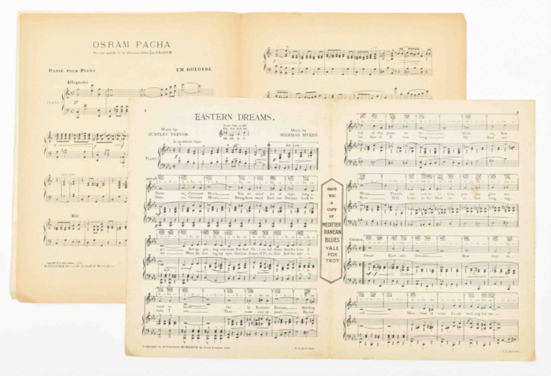 Collection of sheet music relating to the Middle East - Image 2 of 10