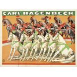 [Horses. Hagenbeck] "Horse dressage act"