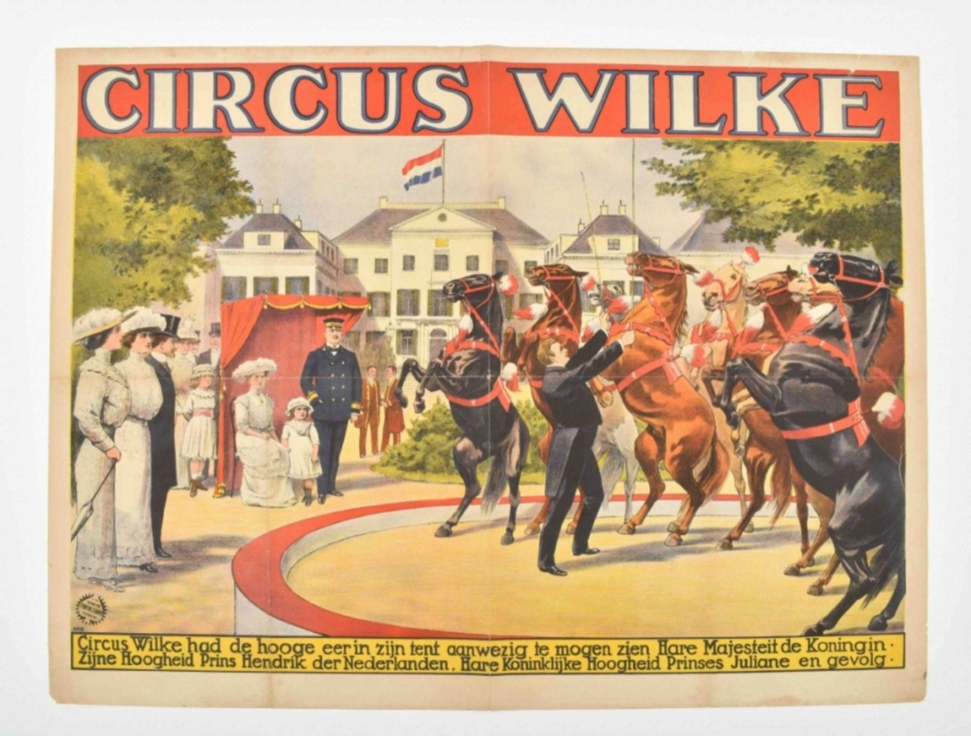 [Het Loo Palace. Wilke] "Circus Wilke performing for the Dutch Royal Family" - Image 6 of 7