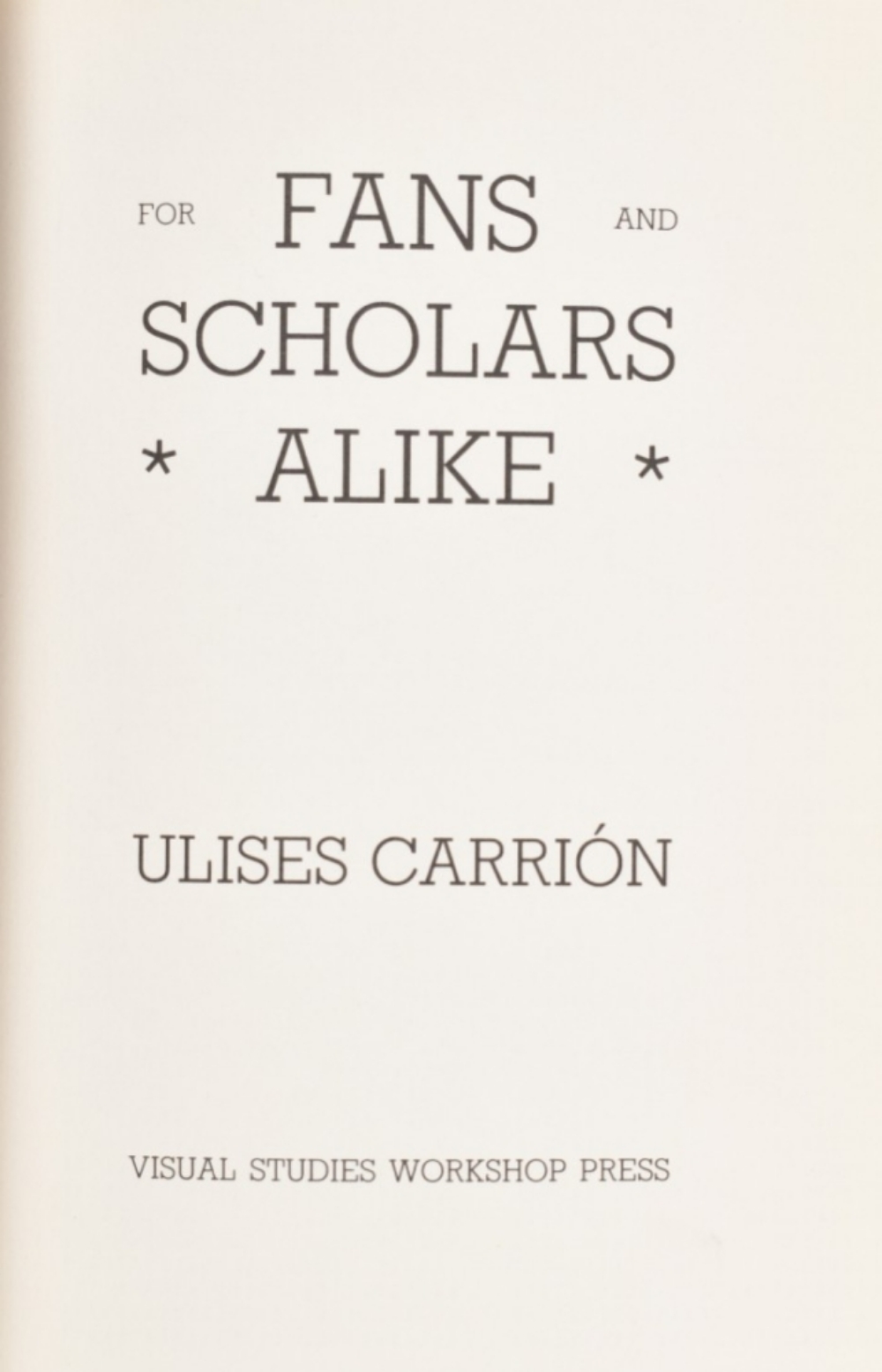 Ulises Carrion, For Fans and Scholars Alike - Image 4 of 6