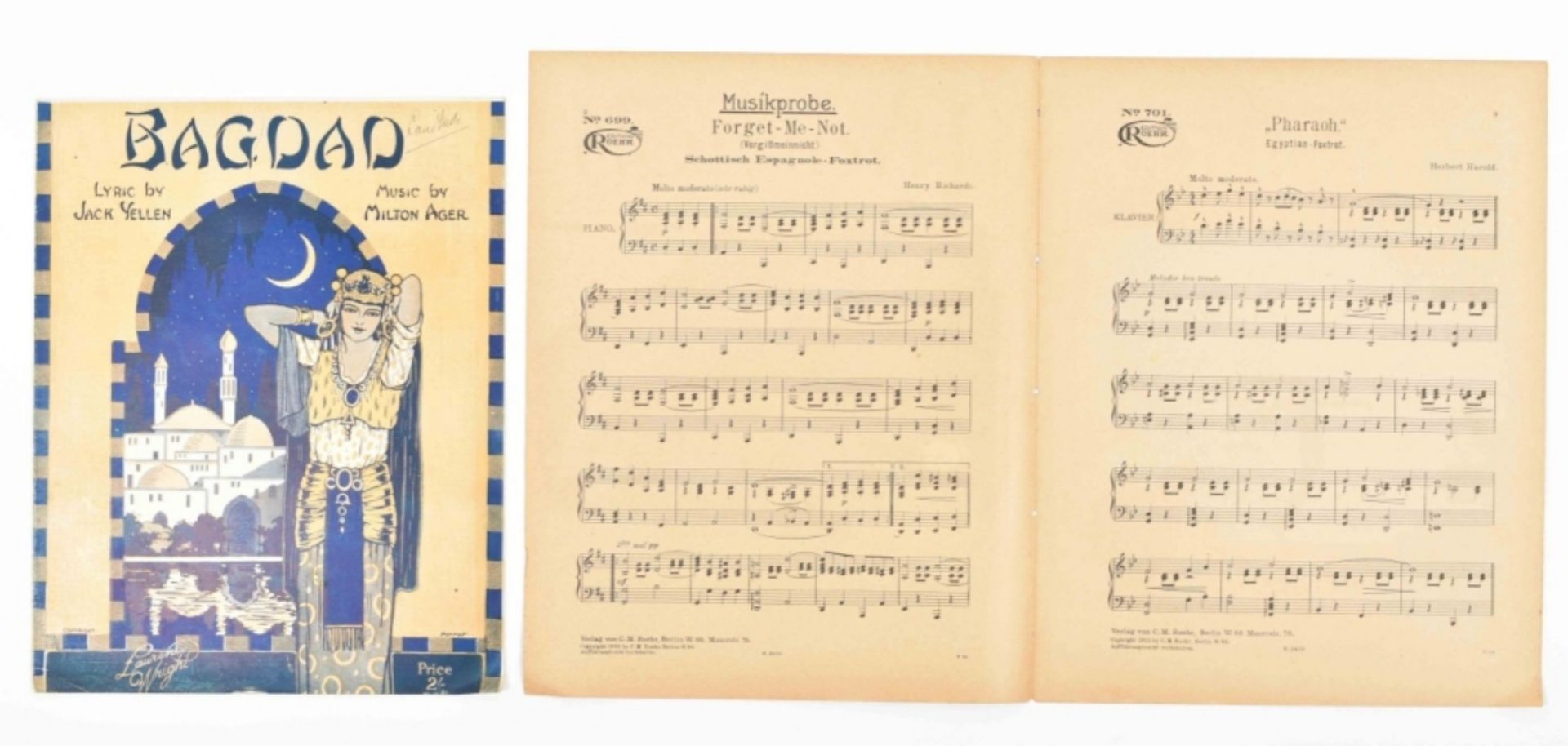 Collection of sheet music relating to the Middle East - Image 9 of 10