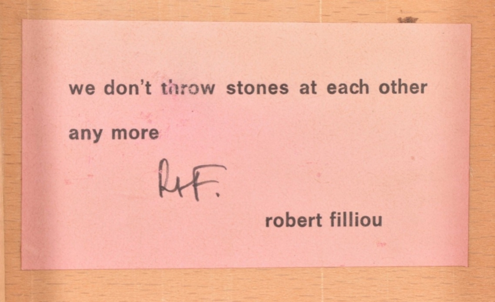 Robert Filliou, Optimistic Box No.1 - Image 3 of 7