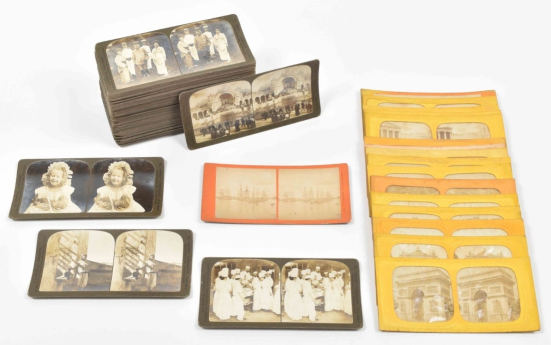 Collection of approx. 140 stereographs