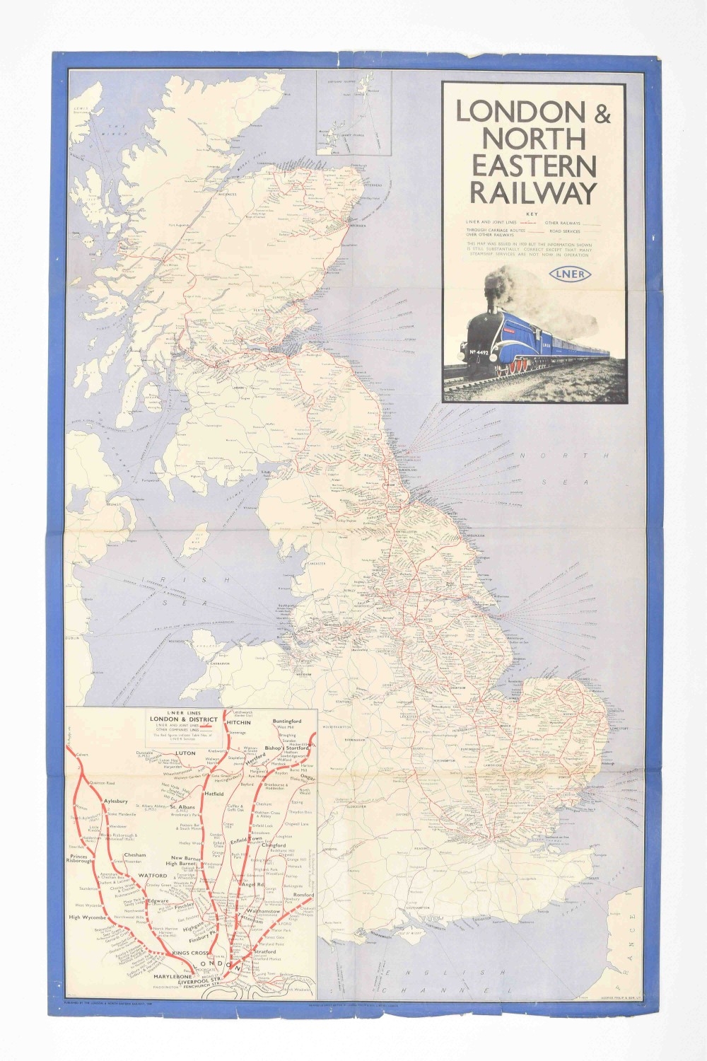 Collection of 20 railway maps - Image 7 of 10