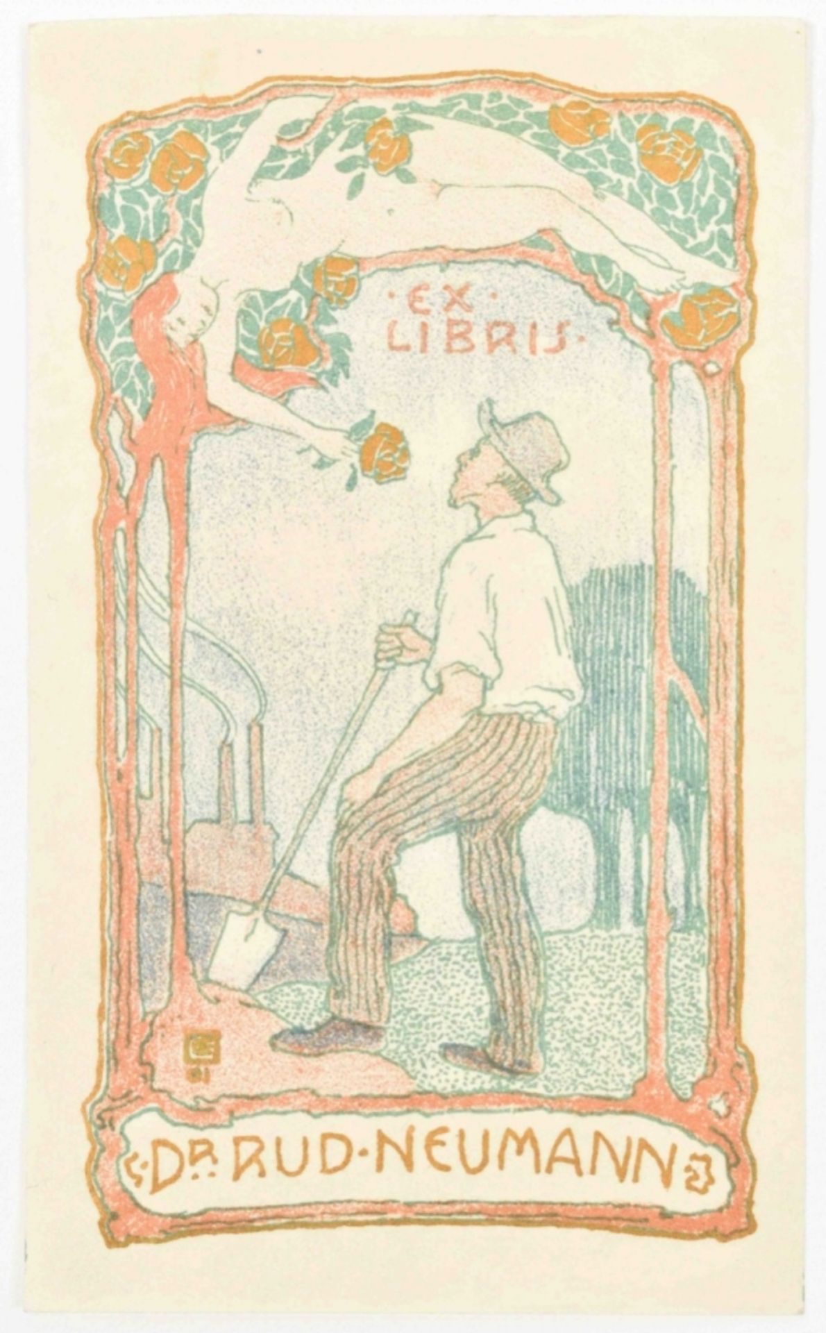 Twelve ex libris: (1-2) Emil Orlik (1870-1932) "Ex libris Dr. Rud. Neumann" - Bild 4 aus 9