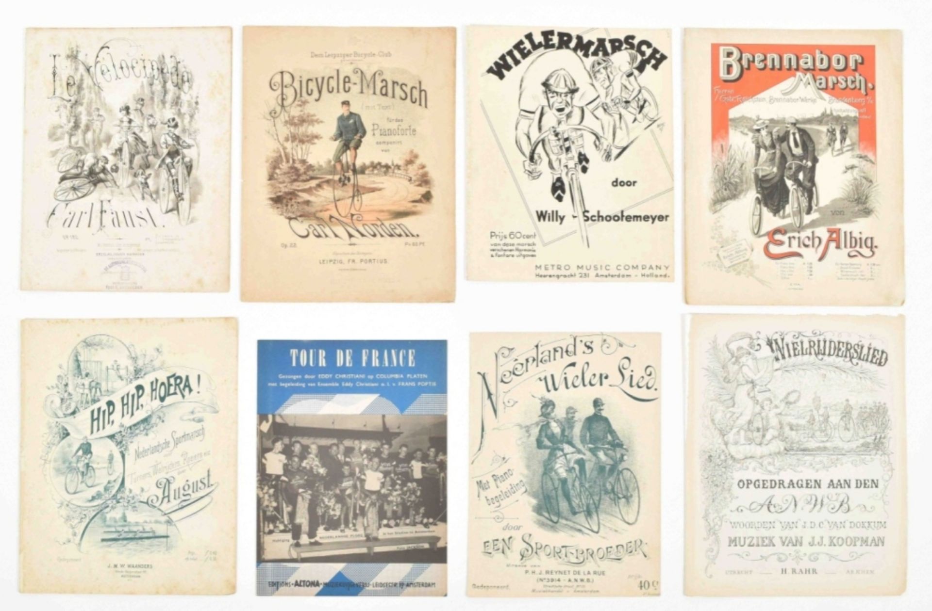 Collection of sheet music related to cycling