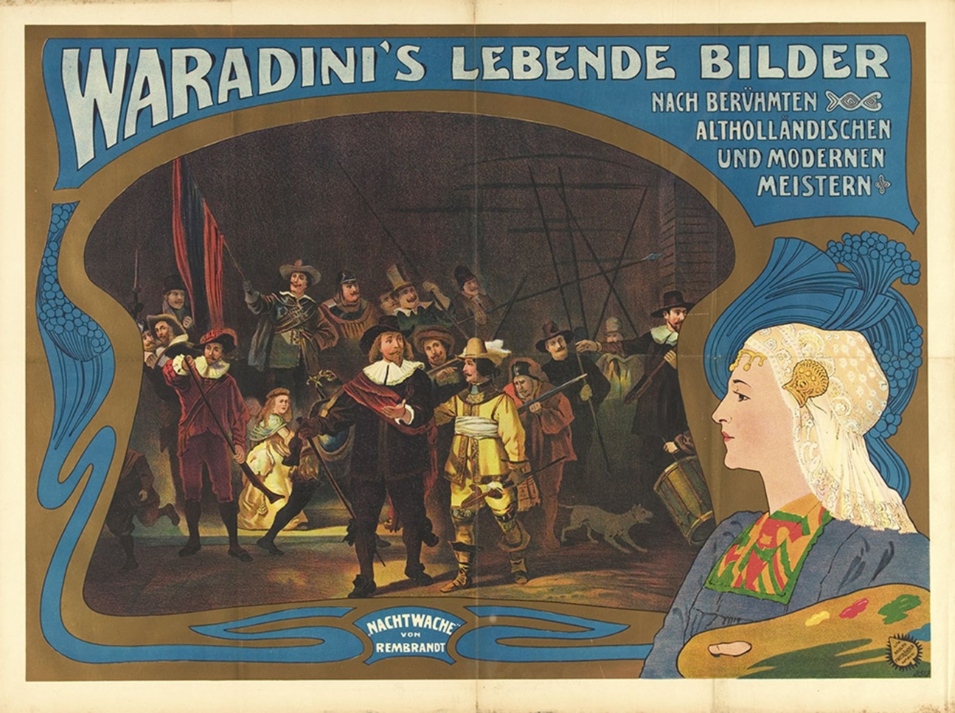  [Rembrandt. Tableau vivant] Waradini's lebende Bilder nach berühmten altholländischen