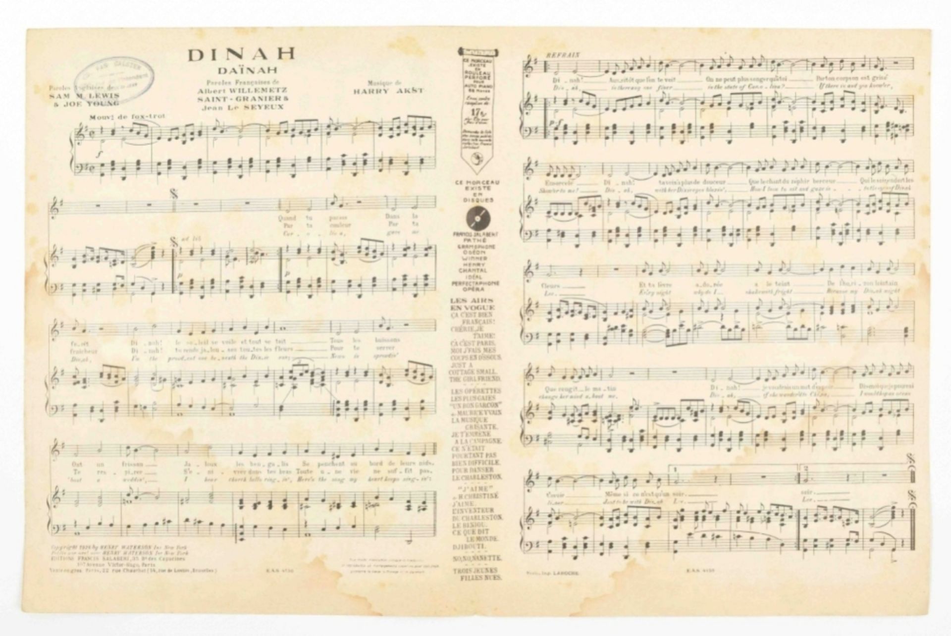 Roger de Valerio (1886-1951). Collection of sheet music - Image 2 of 10