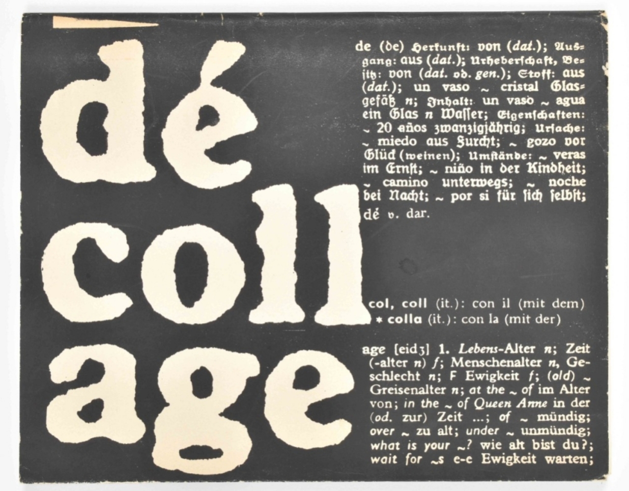 Dé-coll/age, Bulletin aktueller Ideen, No.3 December 1962