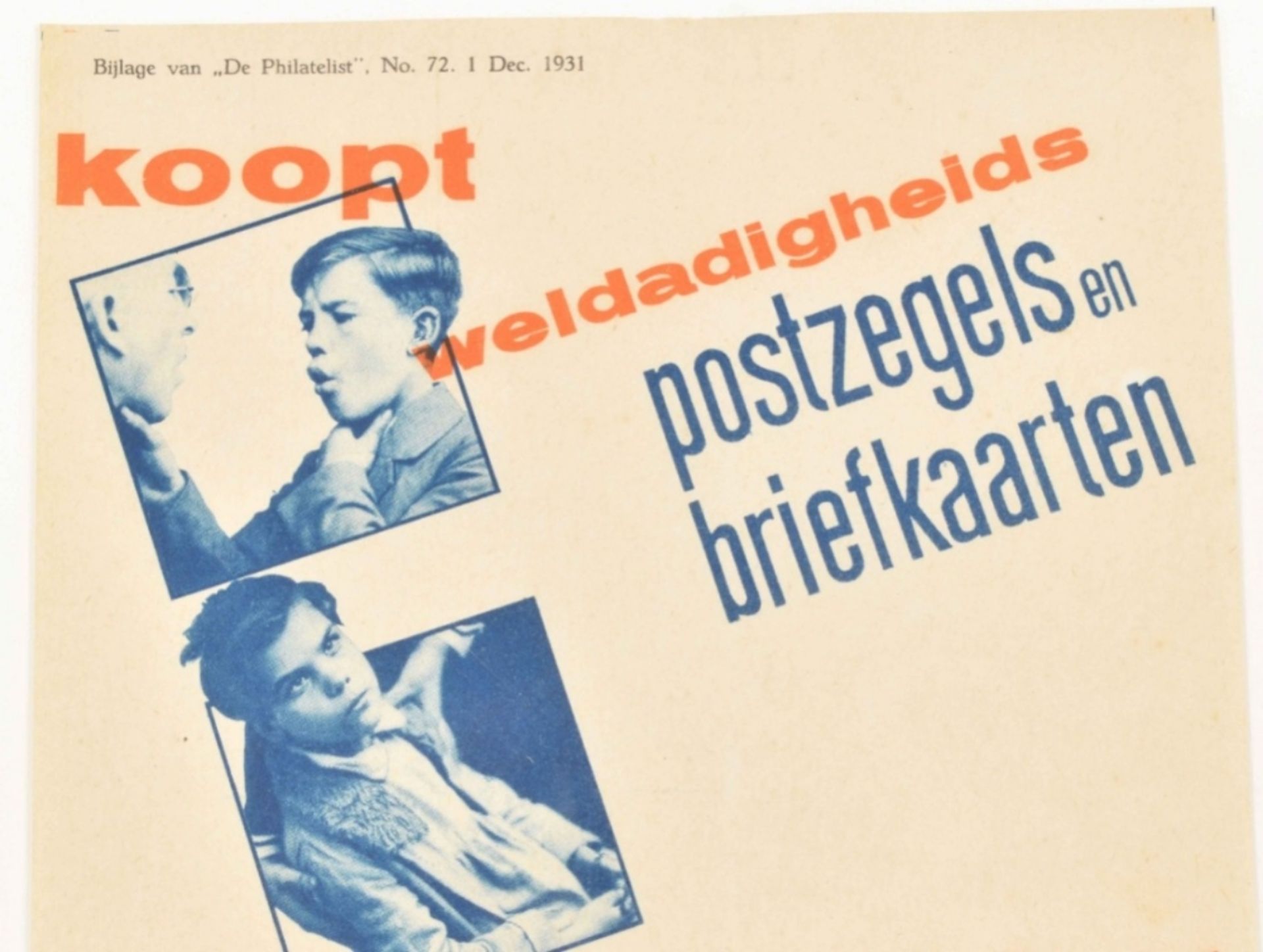 Gerard Kiljan (1891-1961). Koopt weldadigheids postzegels en briefkaarten ten bate van het - Image 3 of 5