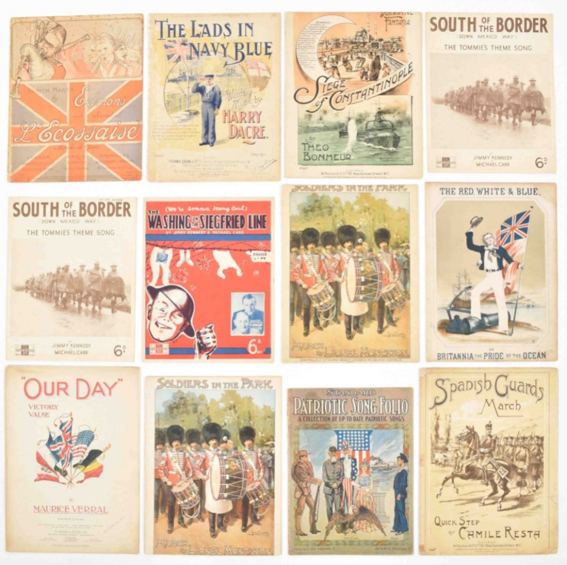 Collection of British and American military sheet music - Bild 4 aus 10