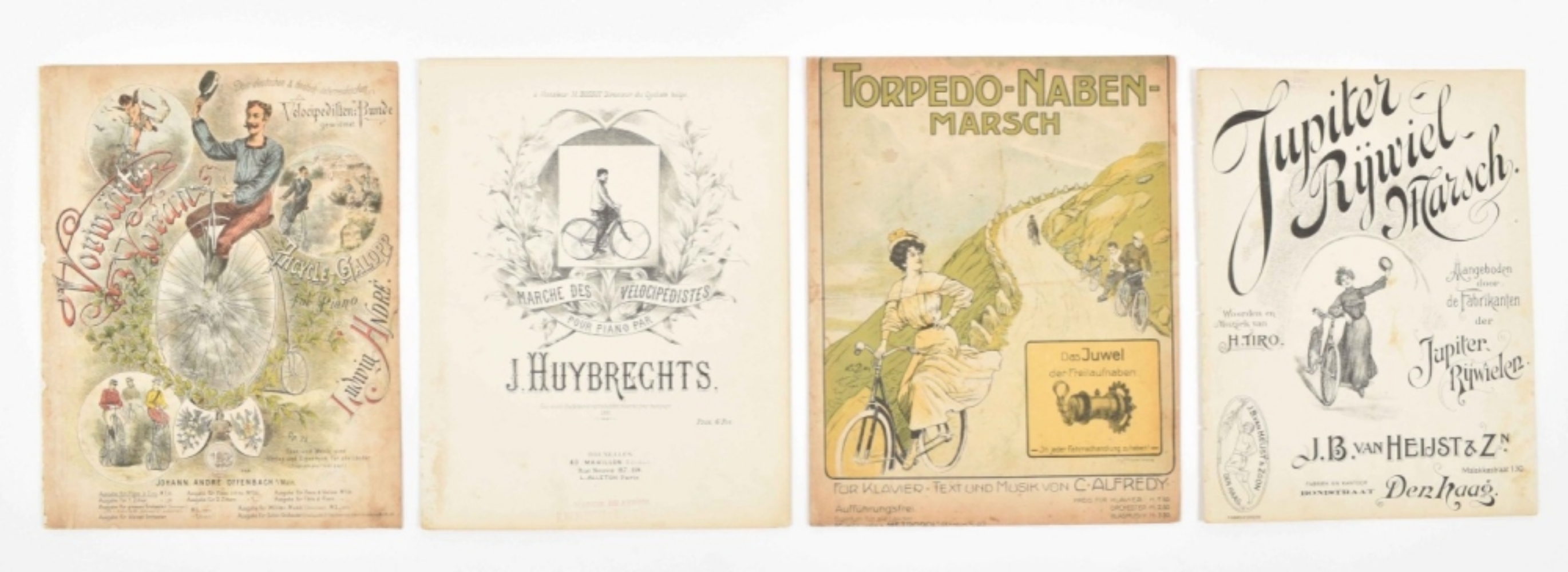 Collection of sheet music related to cycling - Image 2 of 8