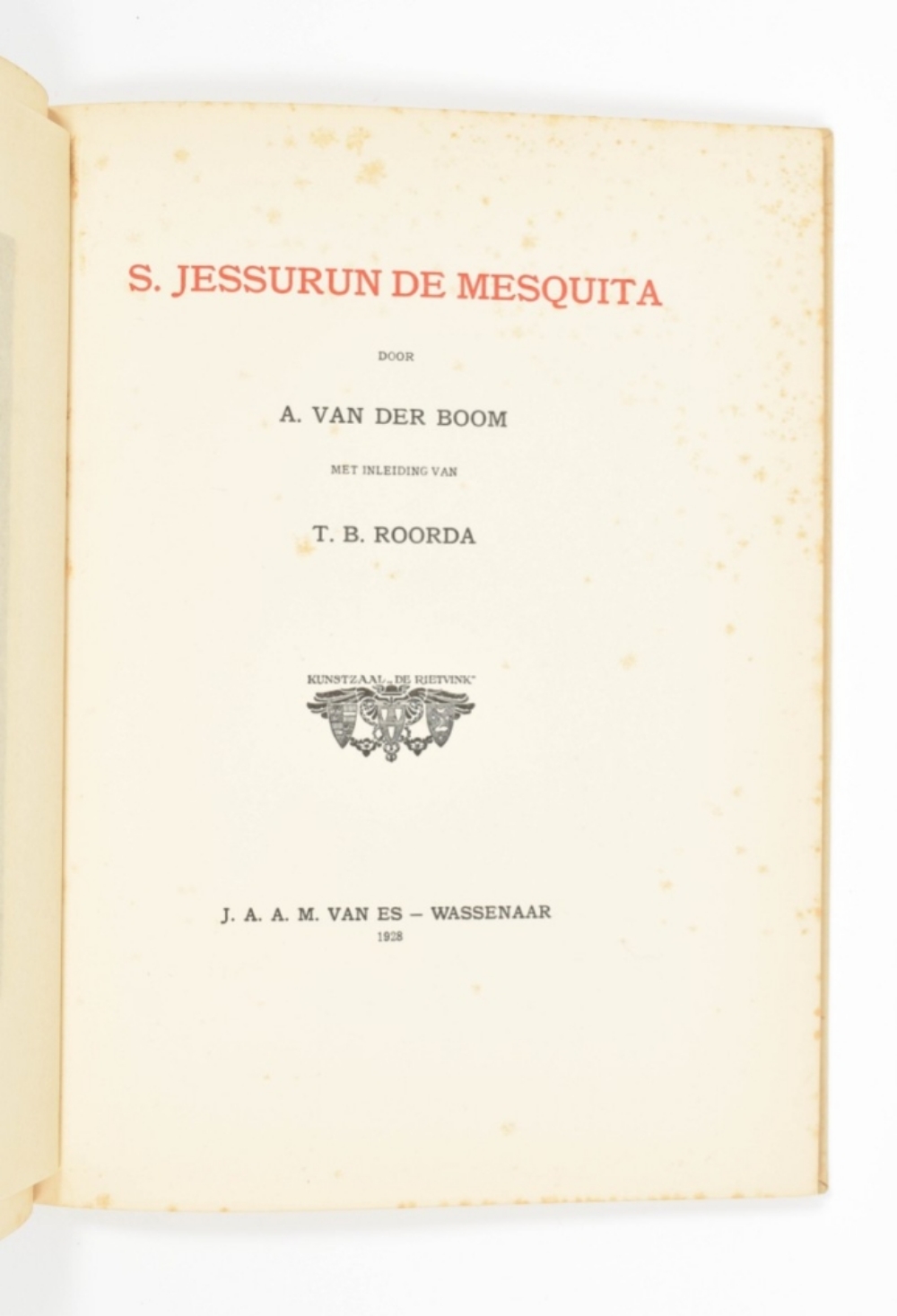 A. van der Boom. S. Jessurun de Mesquita - Image 4 of 7