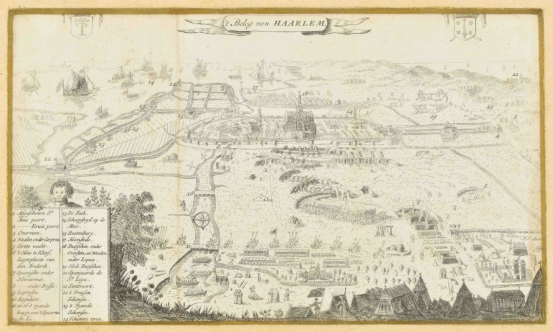 Nine lithogr. views of Haarlem and Arnhem - Image 5 of 10