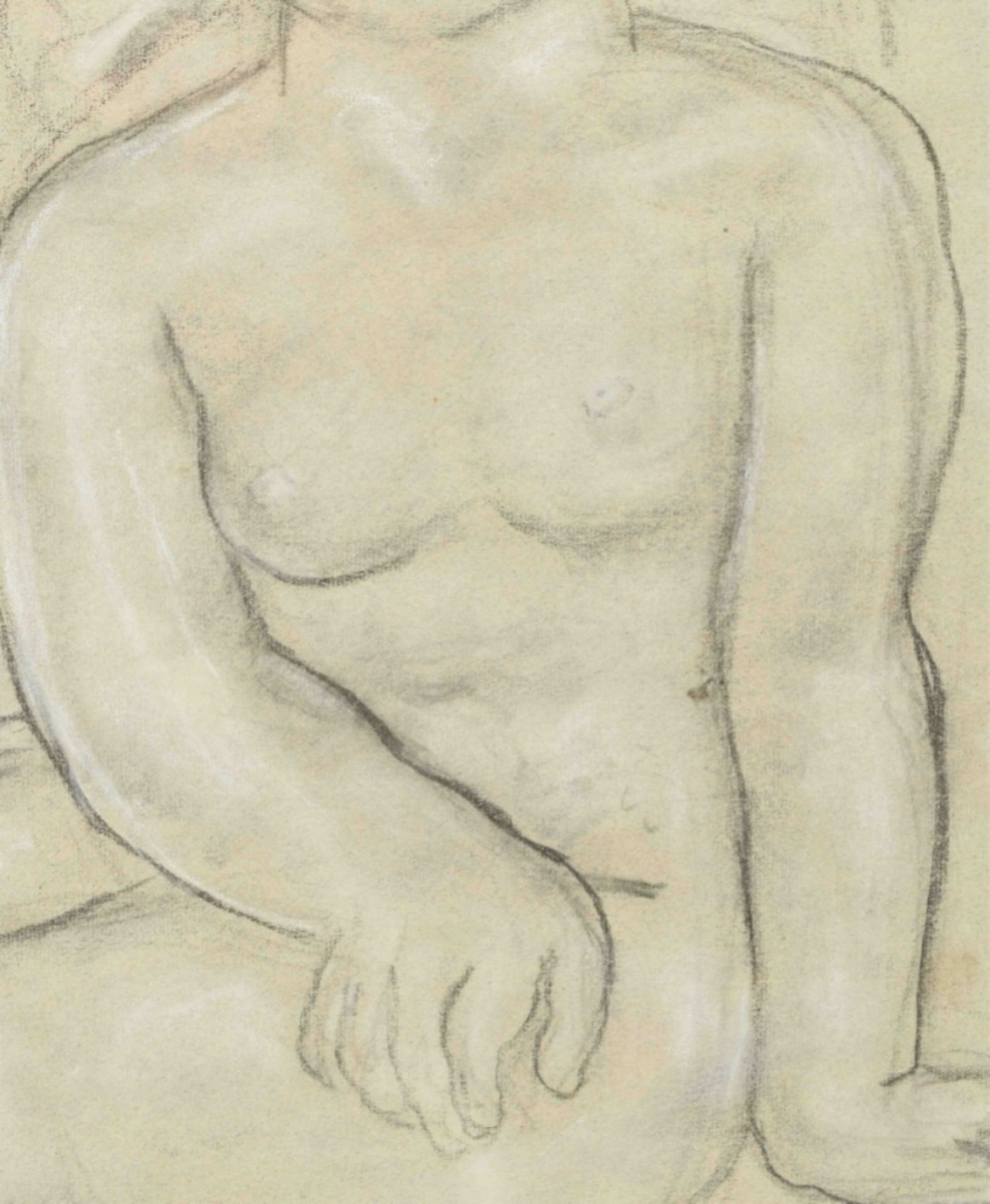 Leo Gestel (1881-1941). "Sitting female nude" - Image 4 of 5