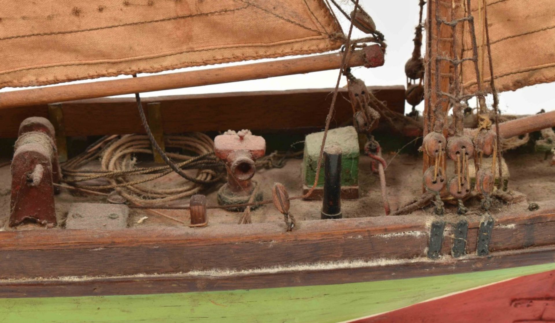 Historic model of a Dutch sailing vessel - Image 3 of 7