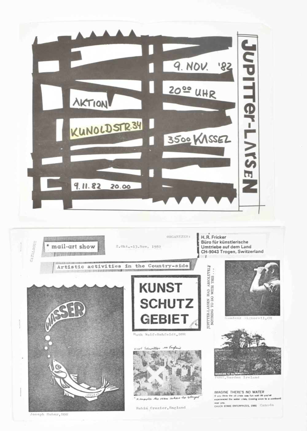 Mail art correspondence from Germany - Image 4 of 10