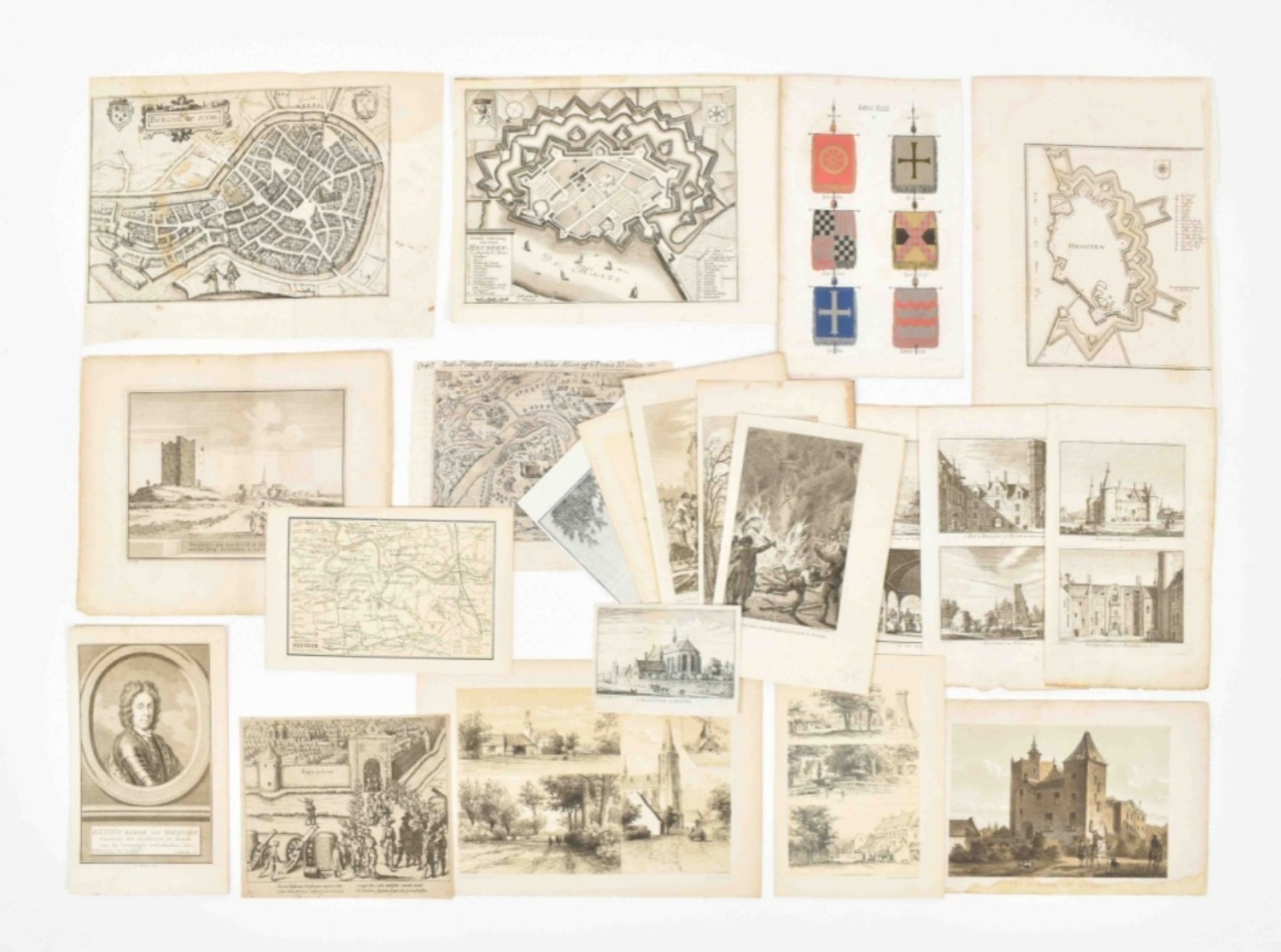 Collection of approx. 900 miscell. maps, views, historical prints, etc.