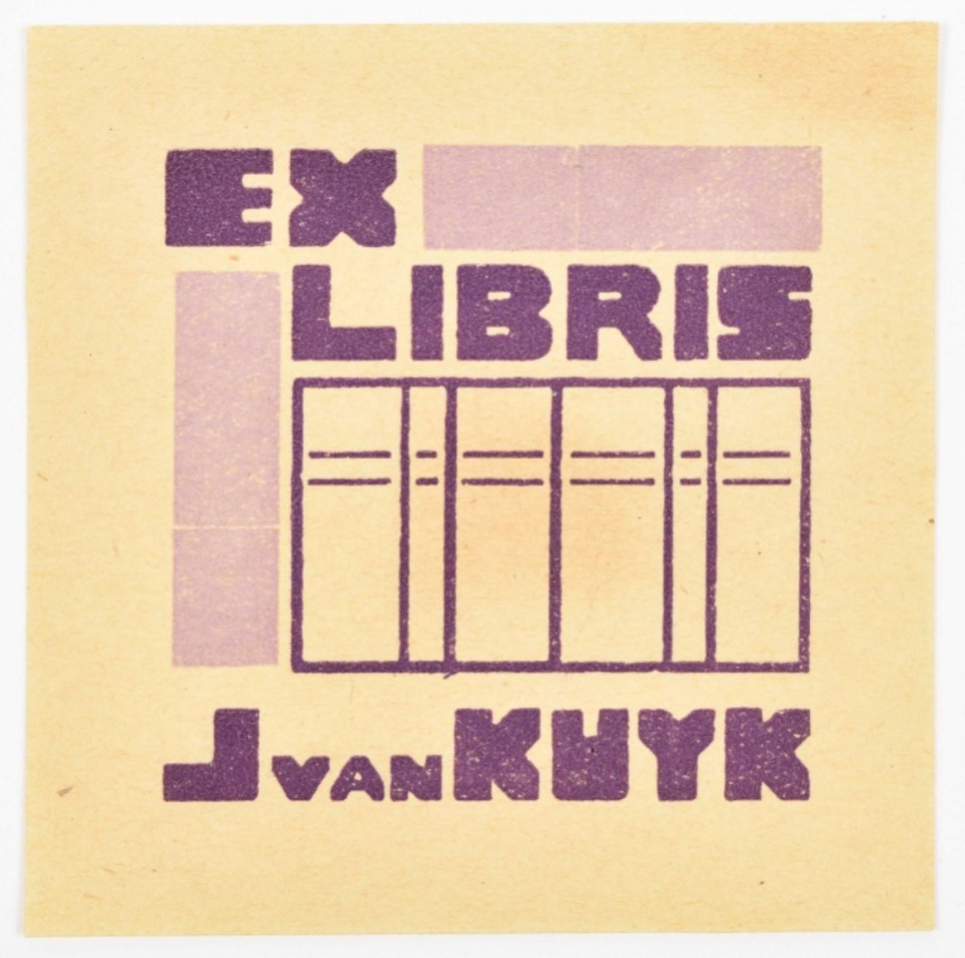 Collection of approx. 550 ex libris incorporating images of books - Bild 6 aus 7