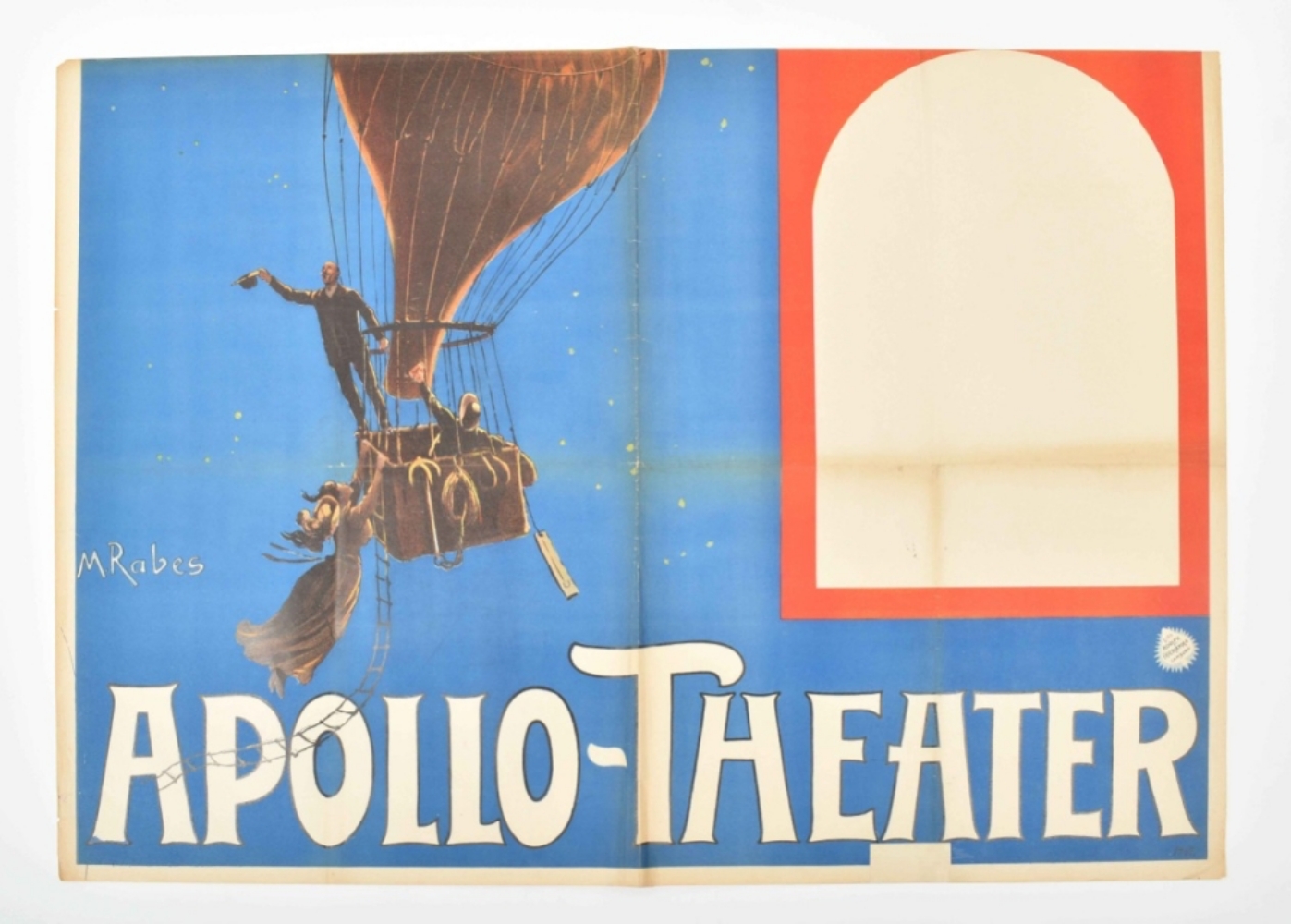 [Hot air balloon] M. Rabes (1868-1944). Frau Luna, Apollo-Theatre - Image 9 of 9