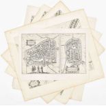 Five maps of Franeker